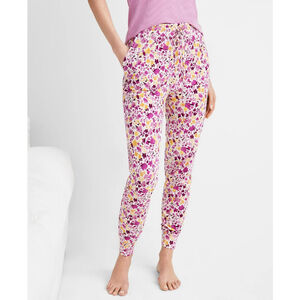 State of Day Women's Pink Floral Soft Jogger Pajama Pants NWT